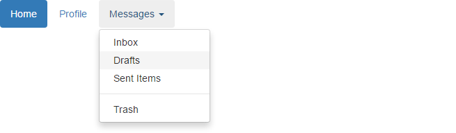 Bootstrap Pills with Dropdown Menus