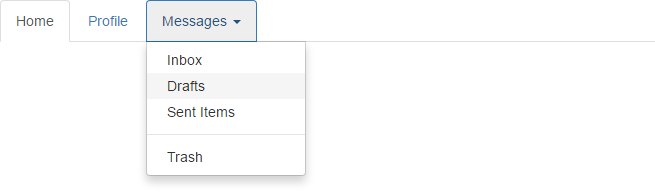 Bootstrap Tabs with Dropdown Menus