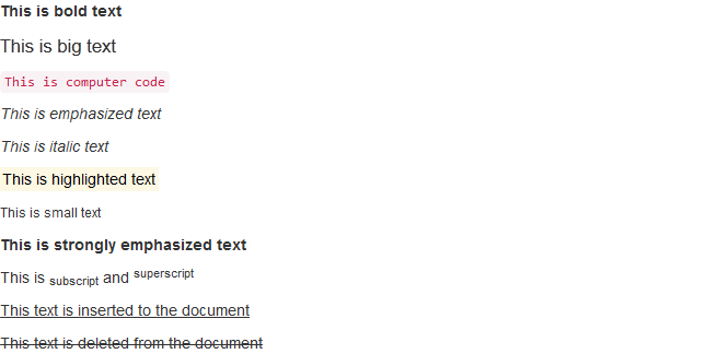 Bootstrap Text Formatting