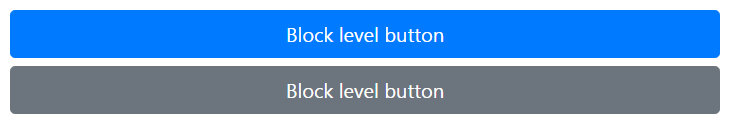 Bootstrap Block Level Buttons