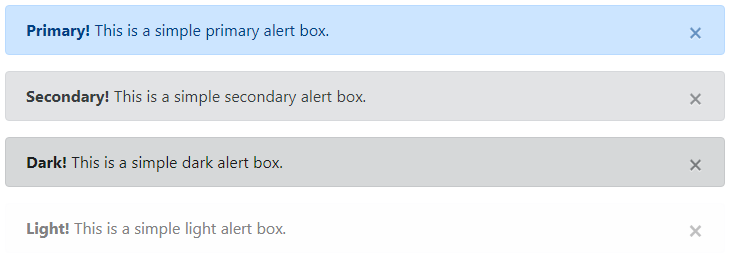 Bootstrap New Alert Boxes