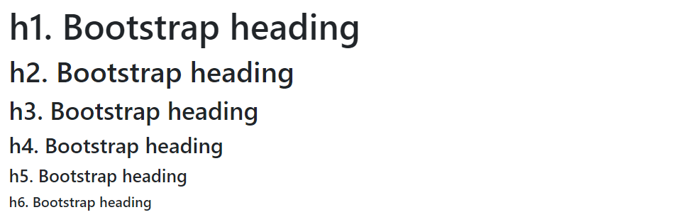 Bootstrap Headings