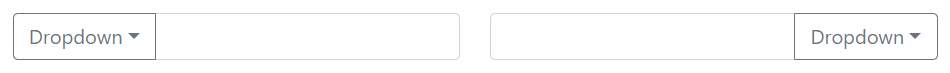 Bootstrap Input groups with Button Dropdowns