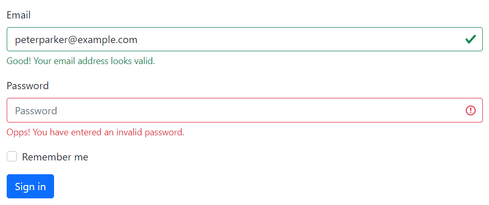 Bootstrap Server Side Form Validation