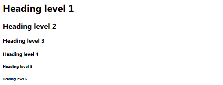 HTML Headings